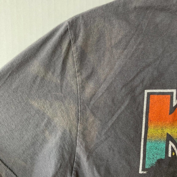 Unisex KISS ROCK BAND Sz L T Shirt Tee Gray Short Sleeve by Mad Engine - Picture 4 of 5